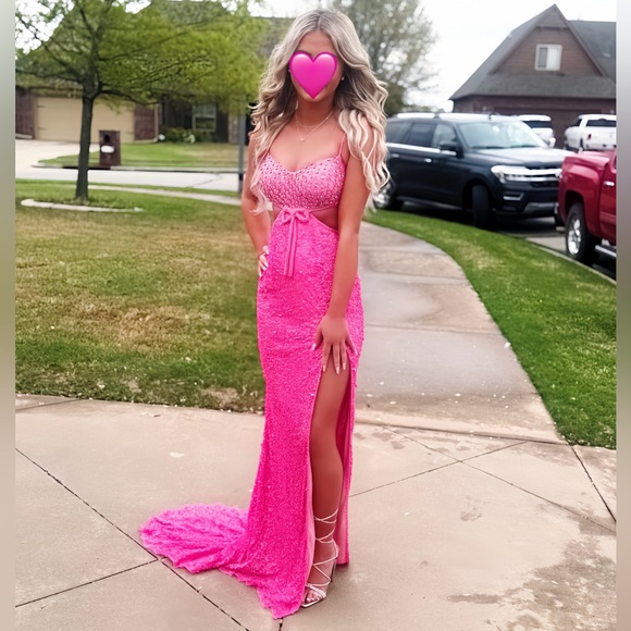 Unique Aleta Couture Pink Prom Dress Size 0 - Picture 1 of 2